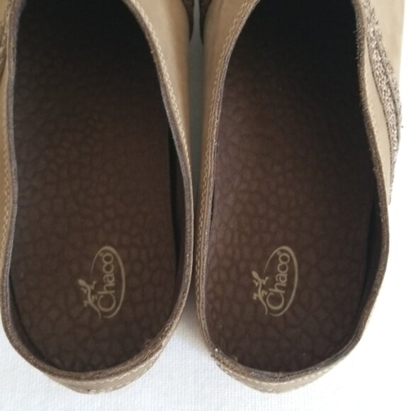 Chaco Caribou Clogs Mules Brown Leather Size 11 - Picture 5 of 8